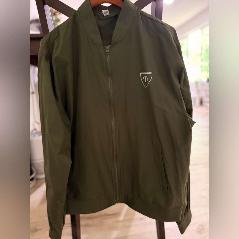 Men's Olive Green Bomber Jacket